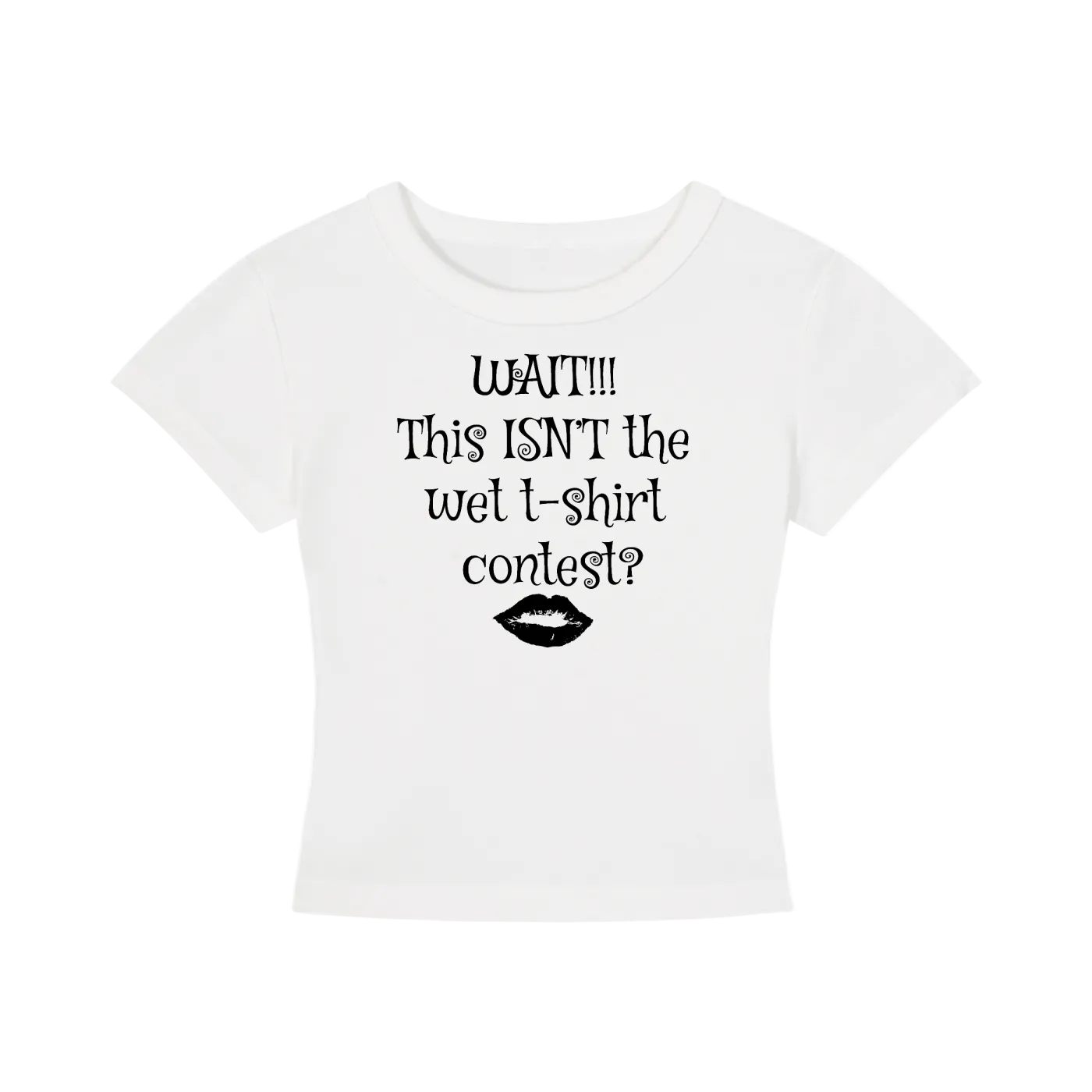 'Wet t-shirt' baby tee