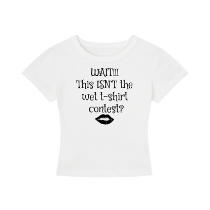 'Wet t-shirt' baby tee