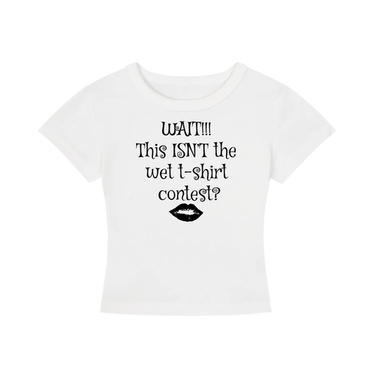 'Wet t-shirt' baby tee