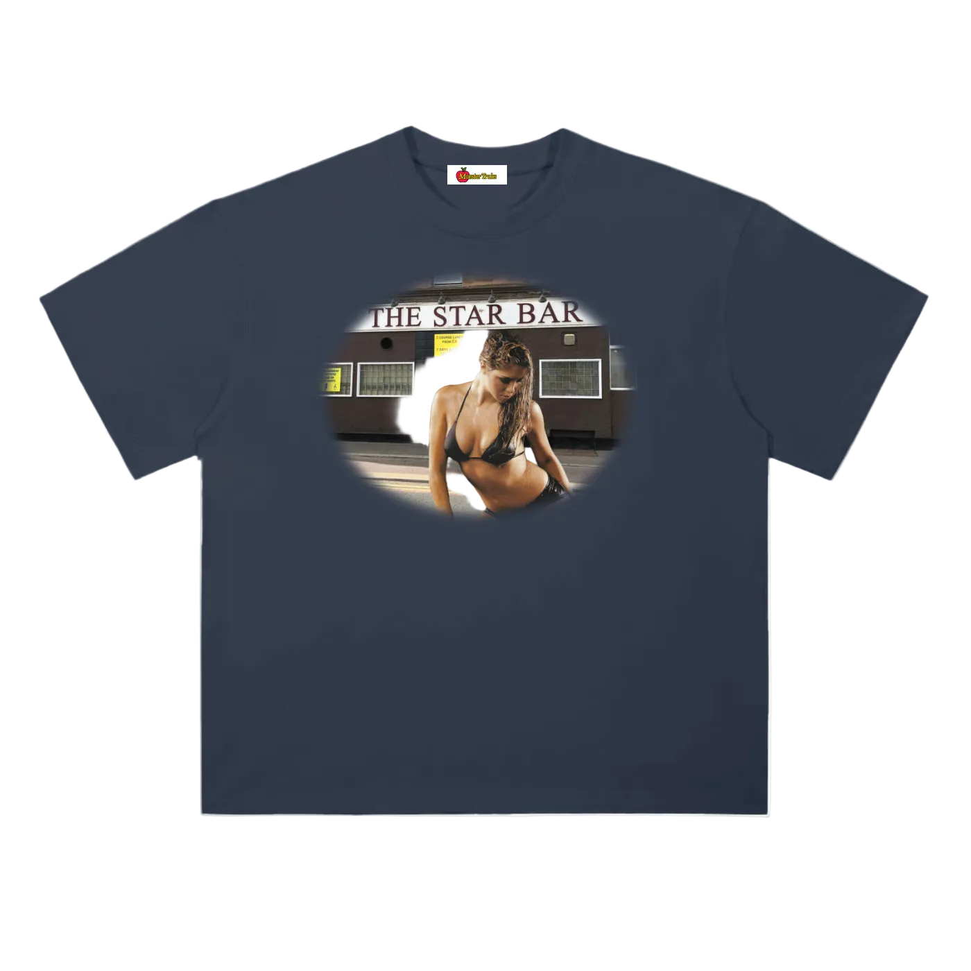 'Star Bar' oversized tee
