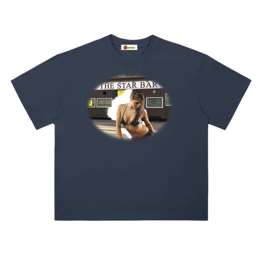 'Star Bar' oversized tee