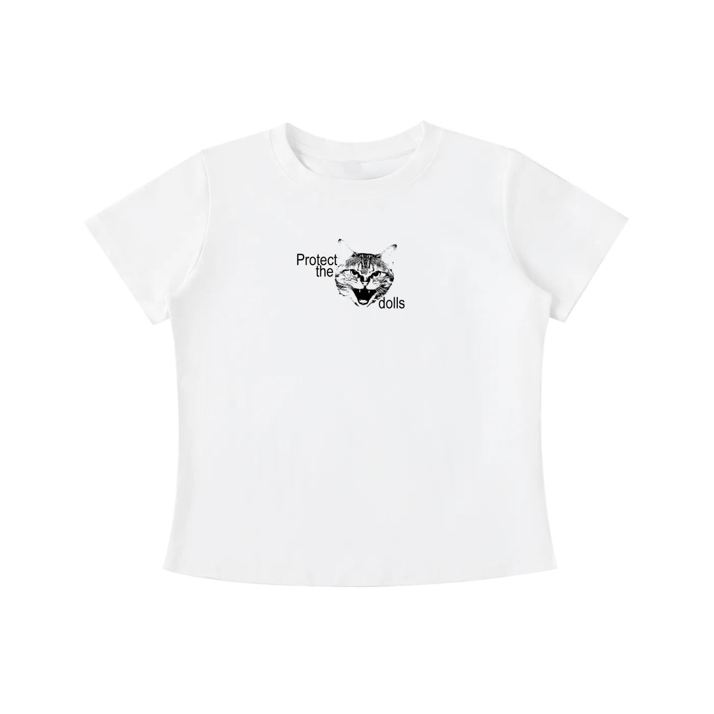 'Protect the dolls' baby tee
