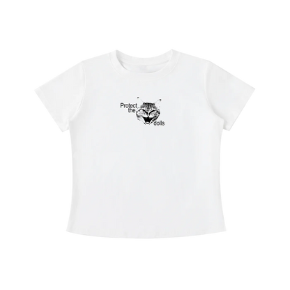 'Protect the dolls' baby tee