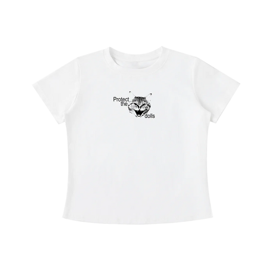 'Protect the dolls' baby tee