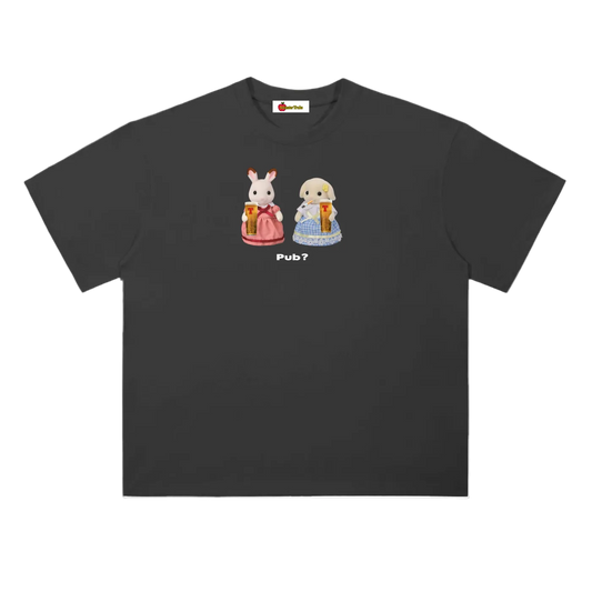 'Pub?' oversized tee