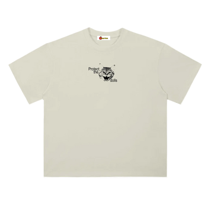 'Protect the dolls' oversized tee