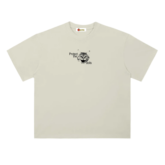 'Protect the dolls' oversized tee