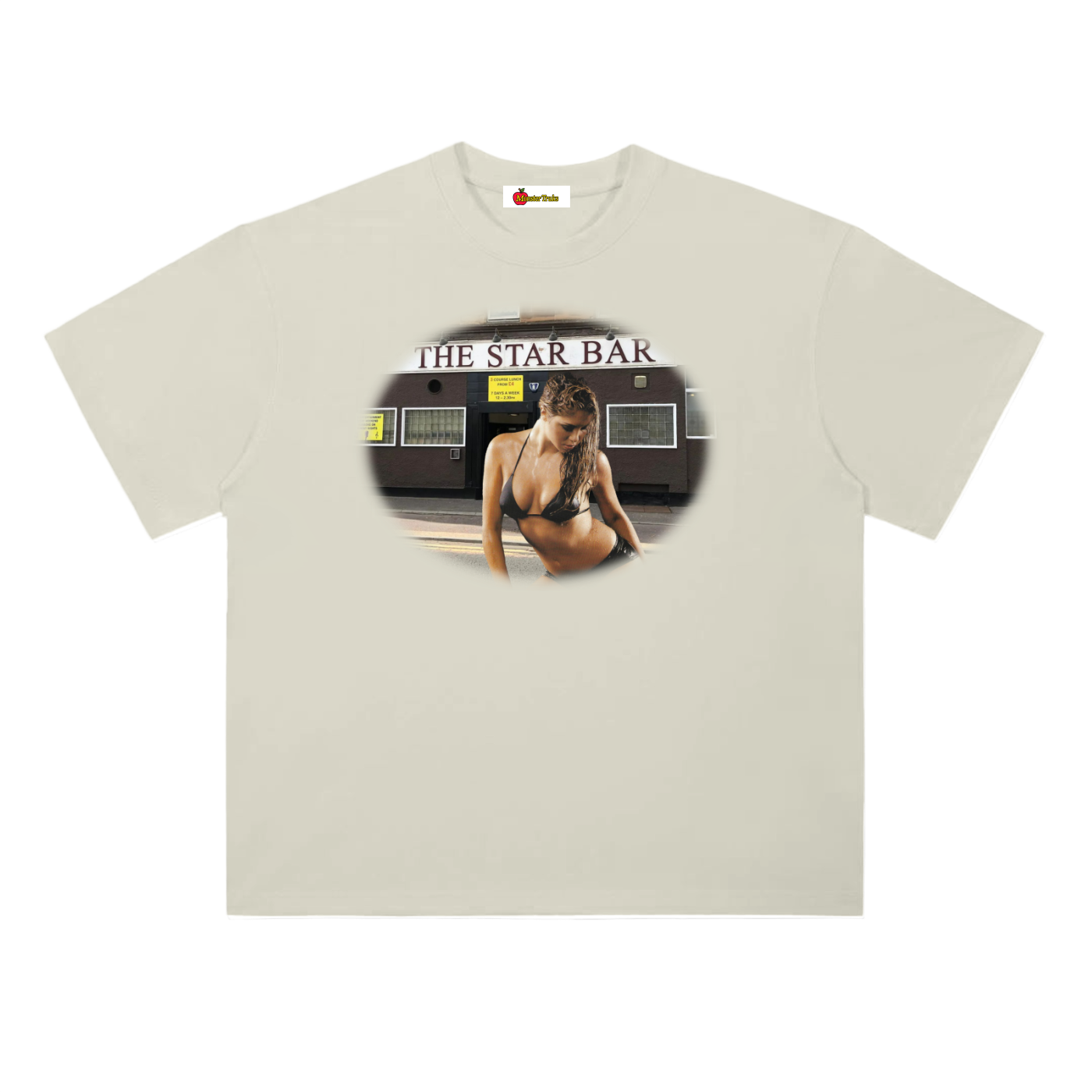 'Star Bar' oversized tee