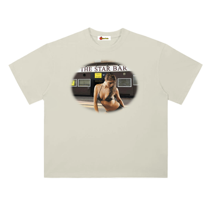 'Star Bar' oversized tee