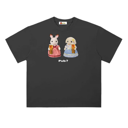 'Pub?' oversized tee