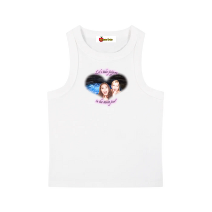 'Poppers in the moon pool' tank top