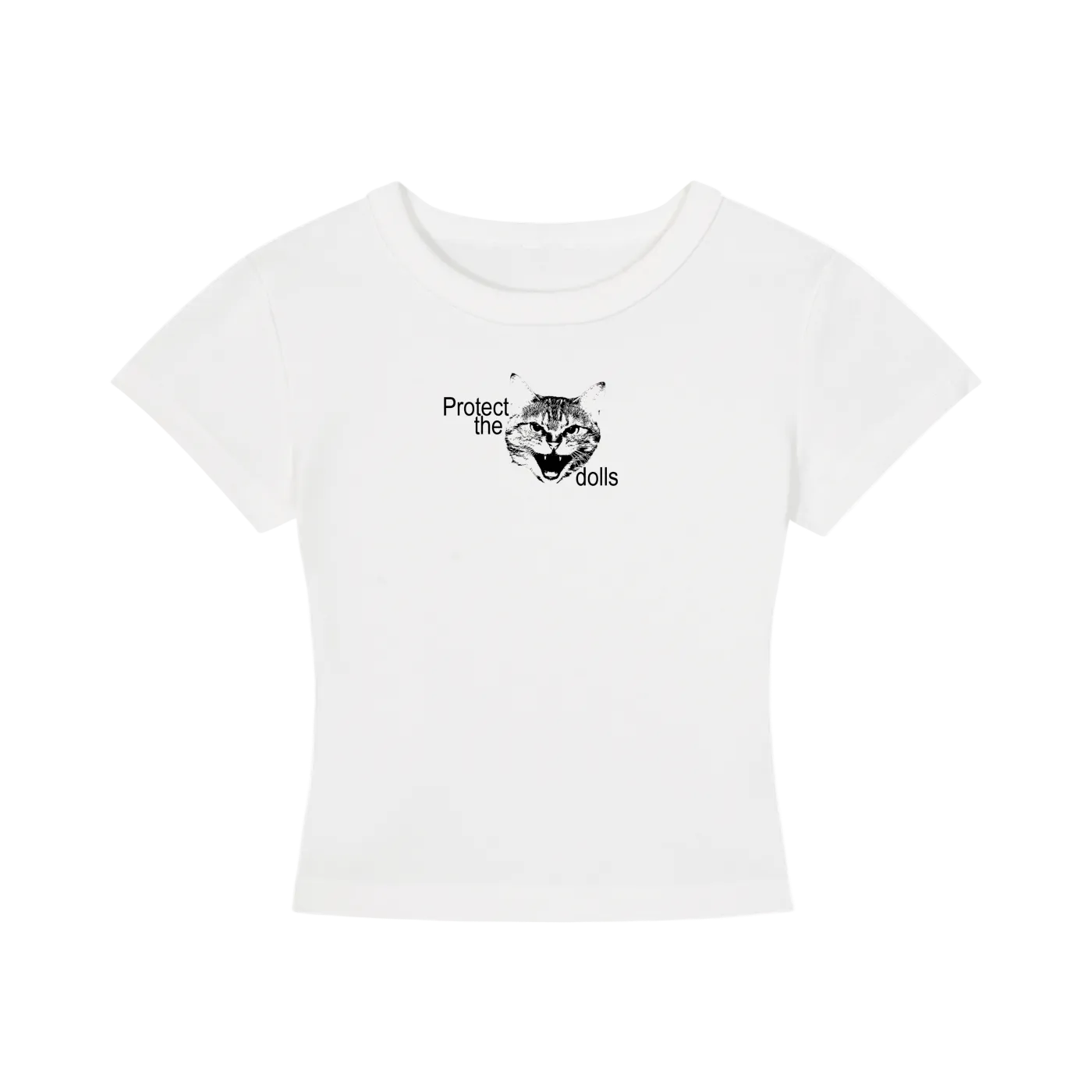 'Protect the dolls' baby tee