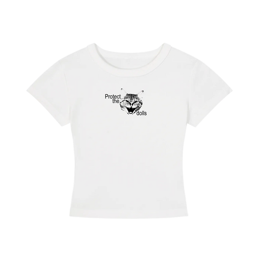 'Protect the dolls' baby tee