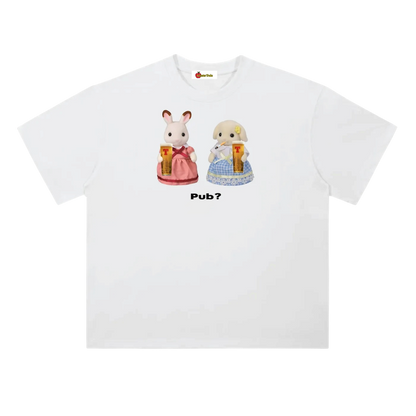 'Pub?' oversized tee