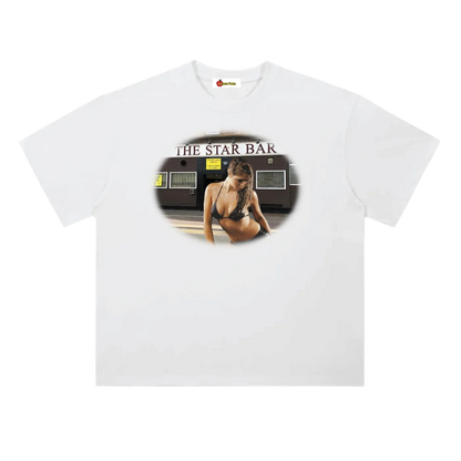 'Star Bar' oversized tee