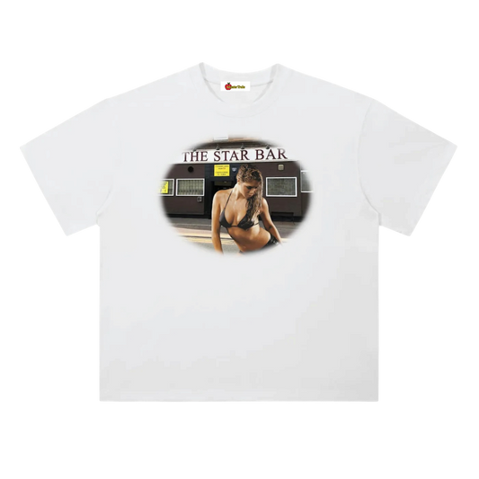 'Star Bar' oversized tee