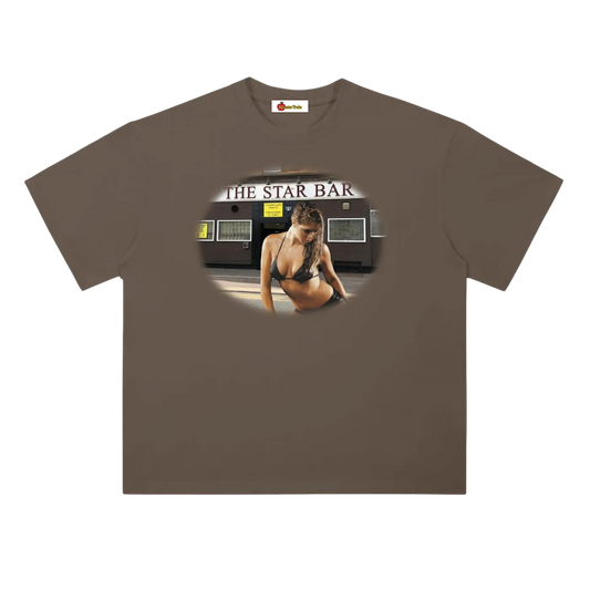 'Star Bar' oversized tee