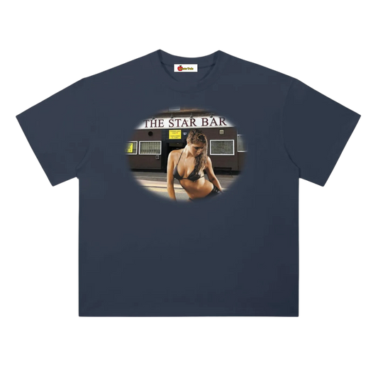 'Star Bar' oversized tee