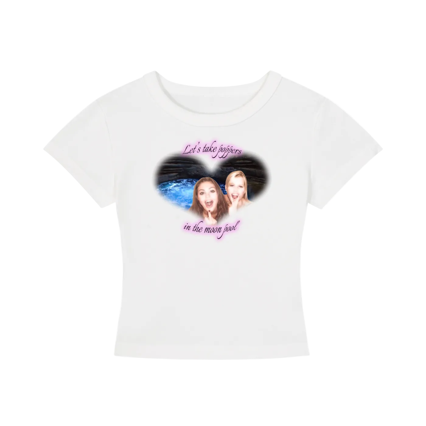 'Moon pool' baby tee