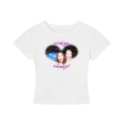 'Moon pool' baby tee