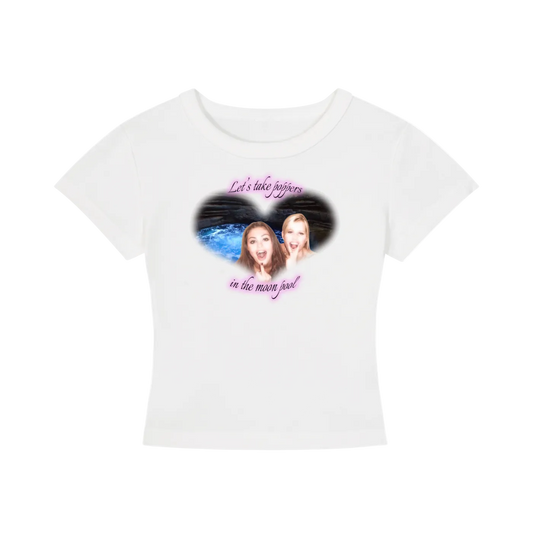 'Moon pool' baby tee