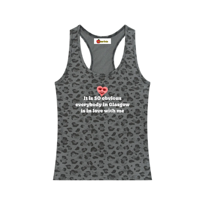 'It is SO obvious' leopard print tank top