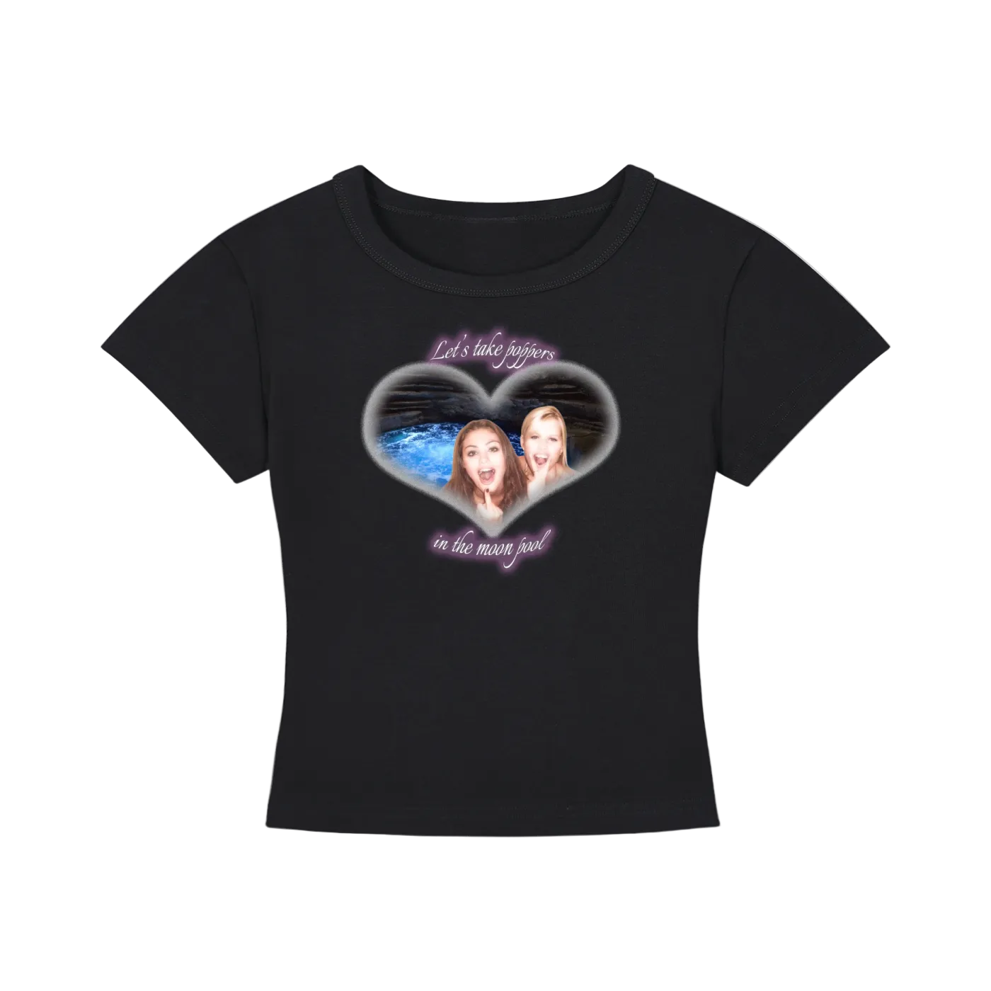 'Moon pool' baby tee