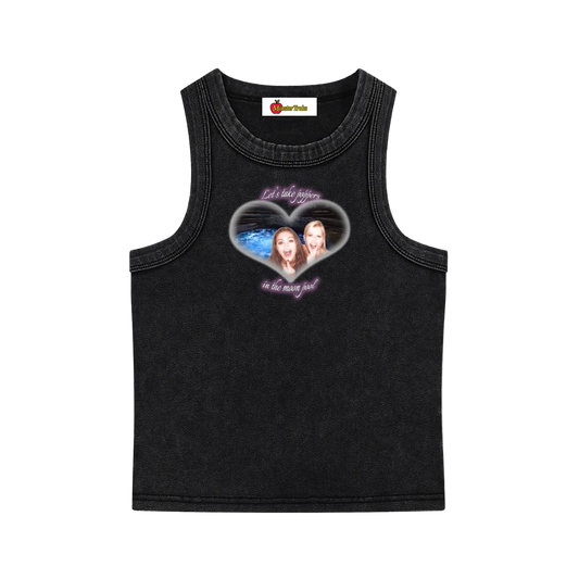 'Poppers in the moon pool' tank top