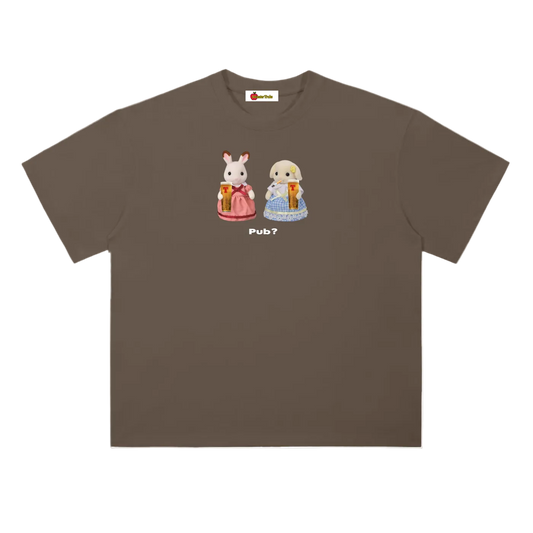 'Pub?' oversized tee