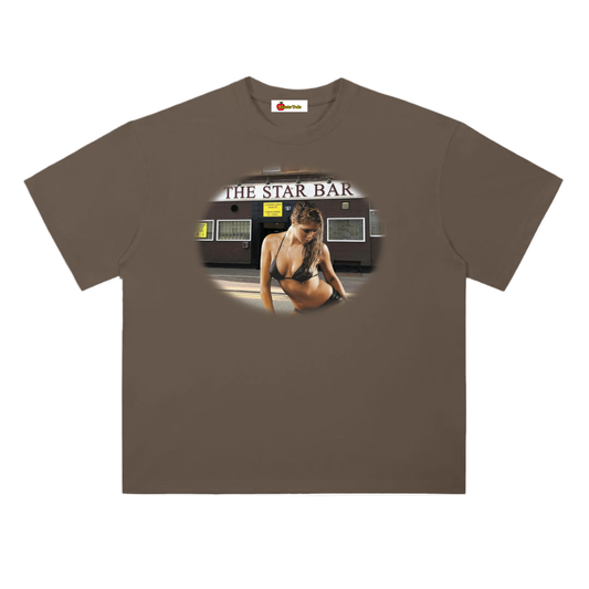 'Star Bar' oversized tee