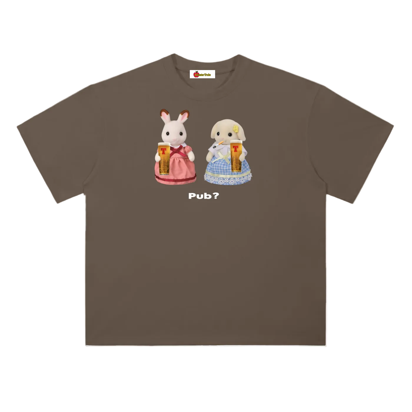 'Pub?' oversized tee