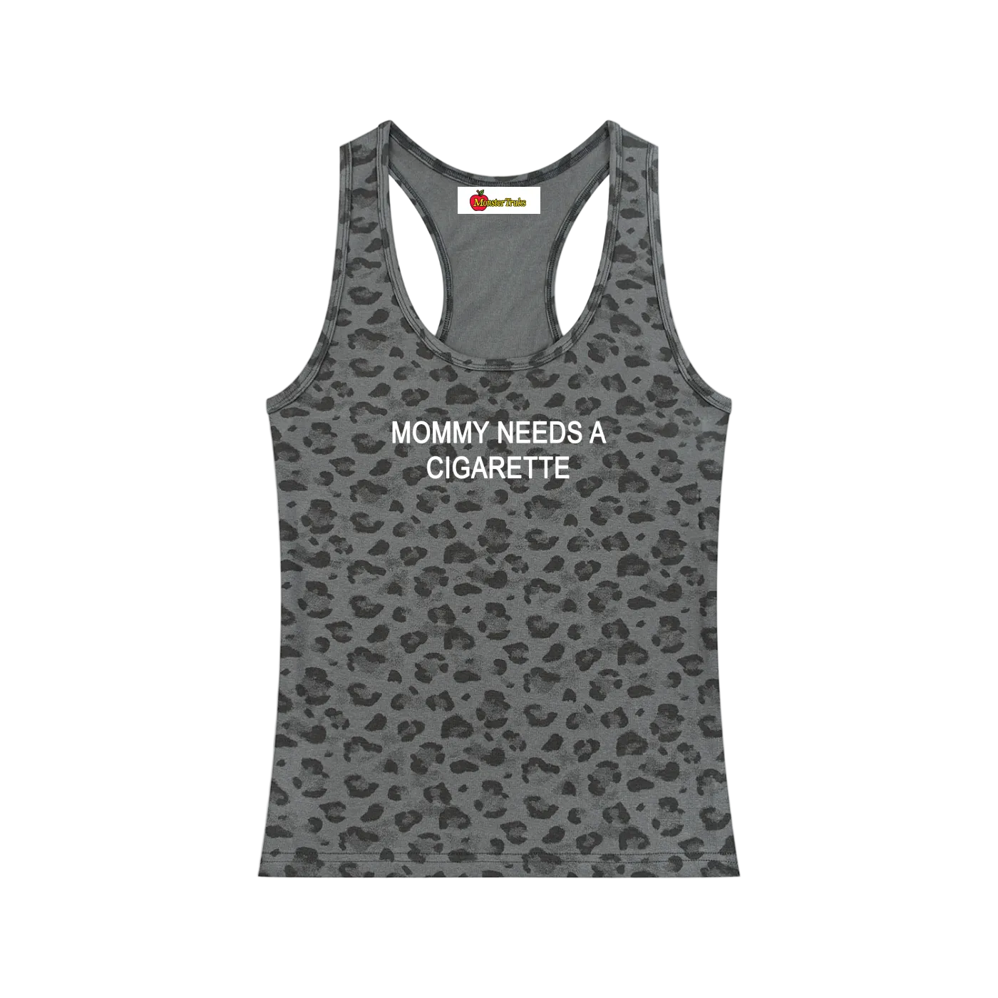 'Mommy' leopard print tank top