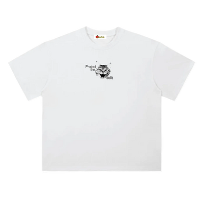 'Protect the dolls' oversized tee