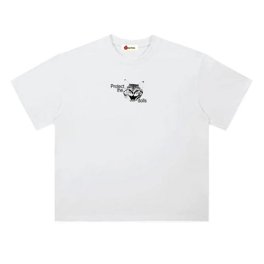 'Protect the dolls' oversized tee