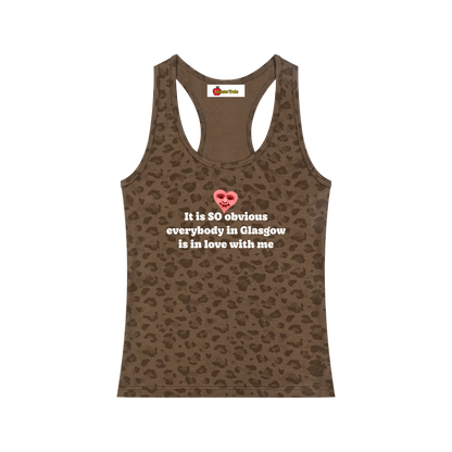 'It is SO obvious' leopard print tank top