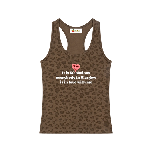 'It is SO obvious' leopard print tank top