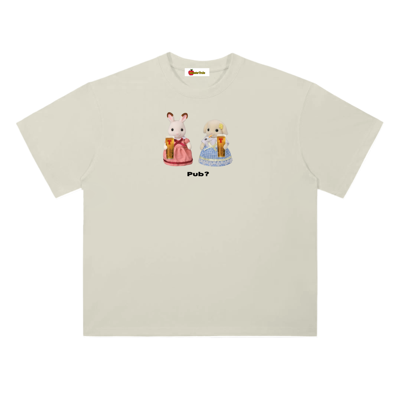'Pub?' oversized tee