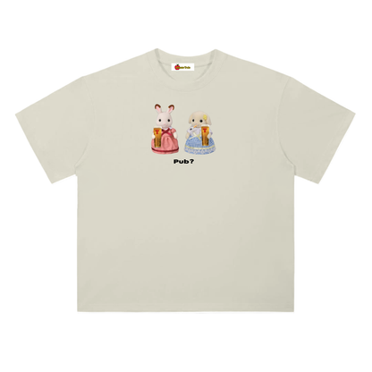 'Pub?' oversized tee